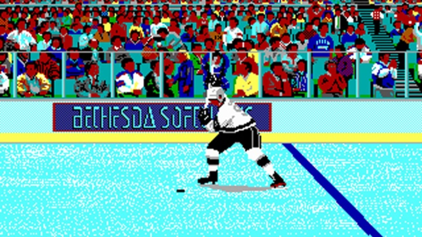 1988 - Wayne Gretzky HockeyDas Eishockey-Spiel ist Bethesdas Erstlingswerk, das mehrere Fortsetzungen nach sich zieht.