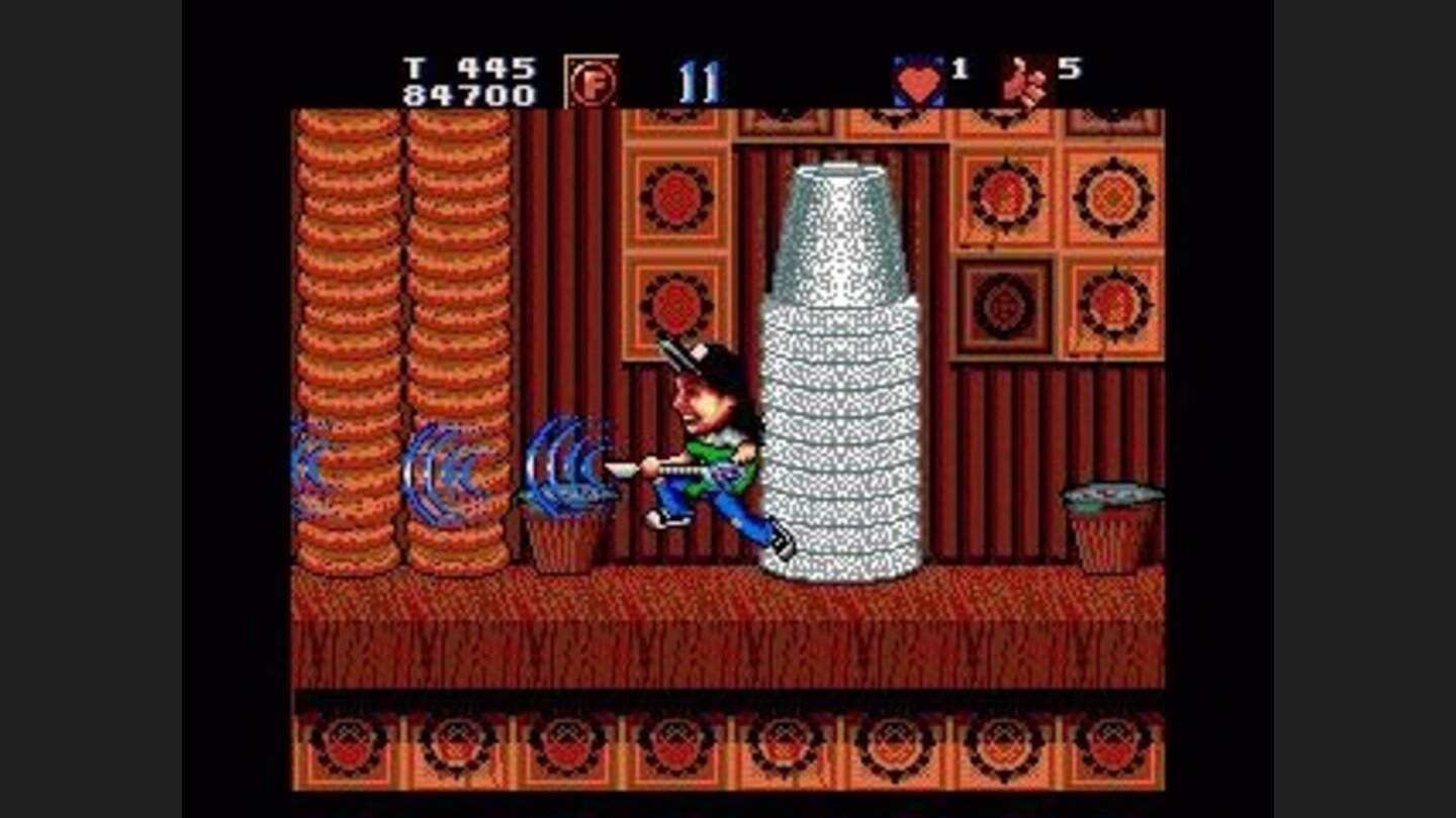 Large attacking waves with a power-up