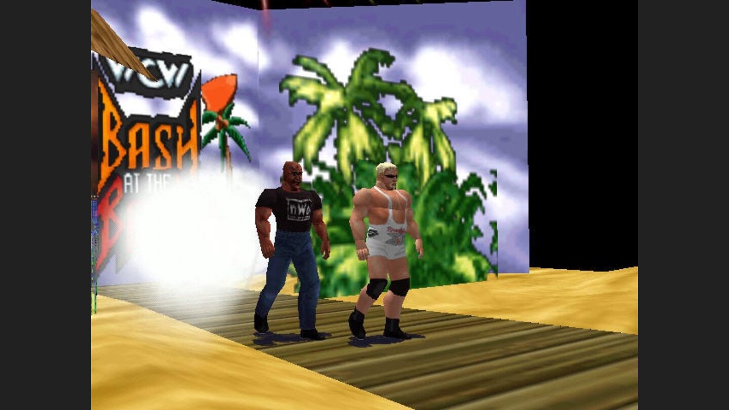 Walking in for a tag match