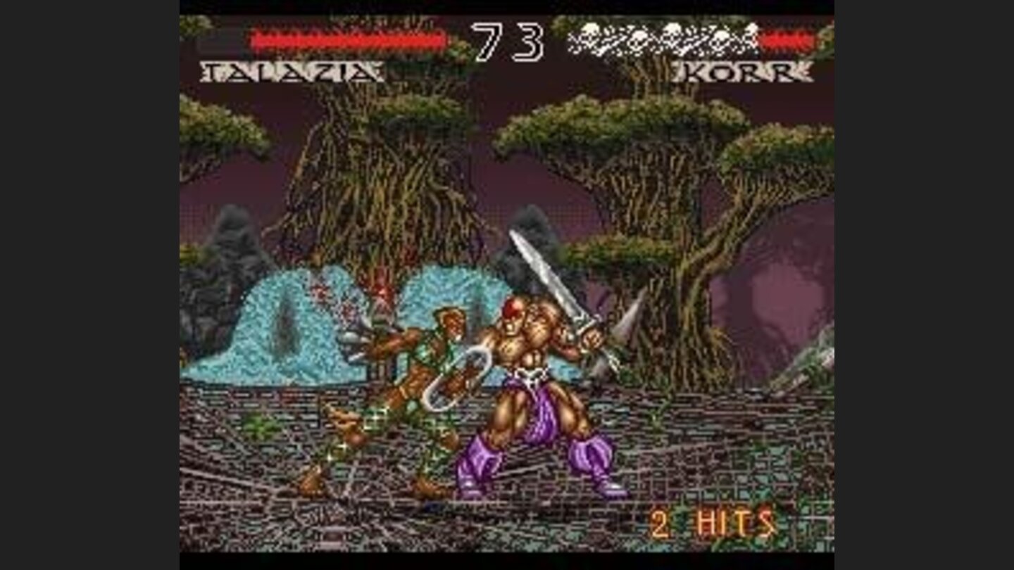 Talazia and Korr are engaged in close combat atop a giant spiders web