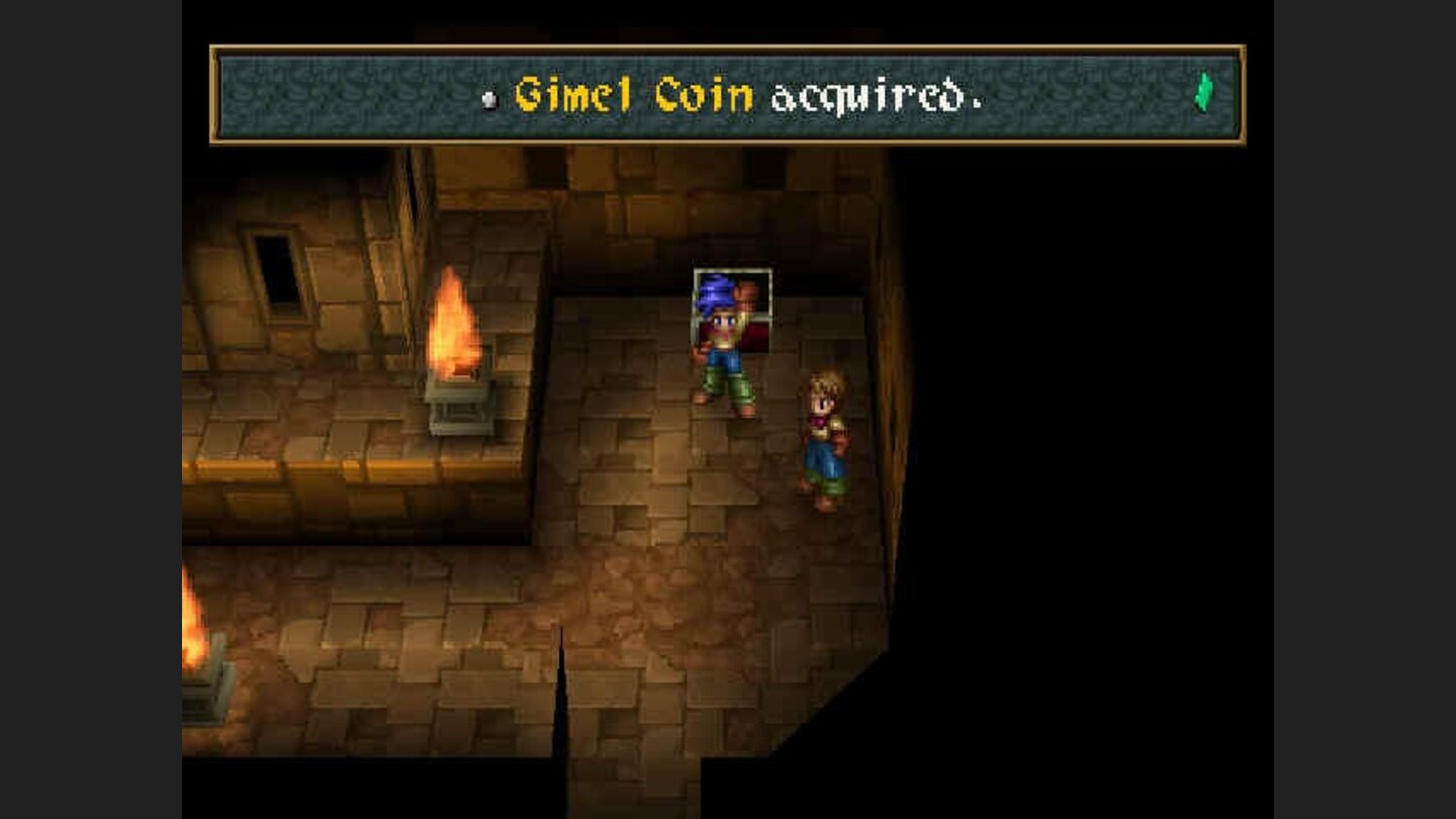 Obtaining an item in the dungeon