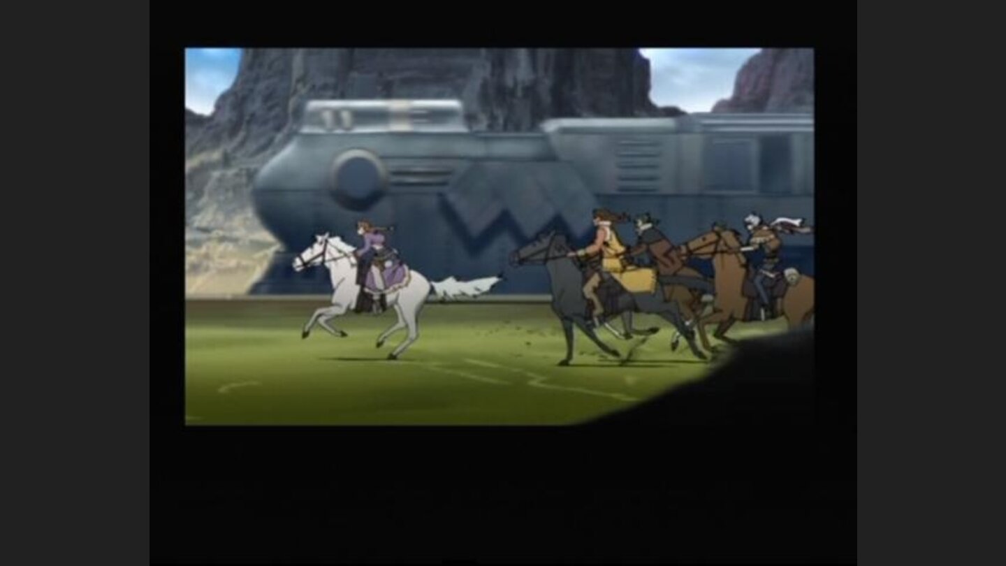 Opening video shows various events you will encounter in a game, mixes things that span throughout the games story