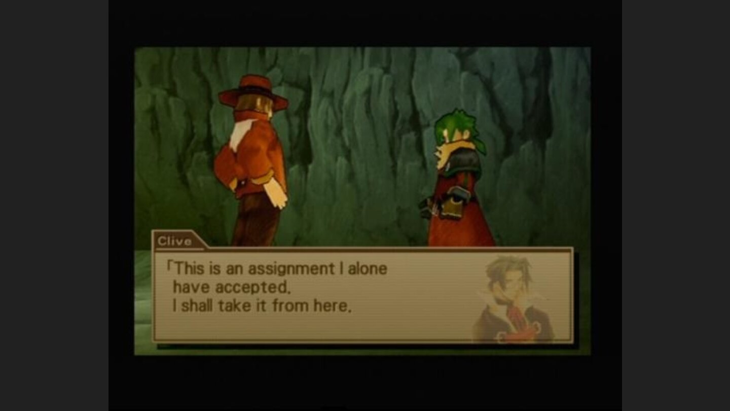 Clives story before the meeting on a train, he was hunting a monster that was terrorizing nearby town
