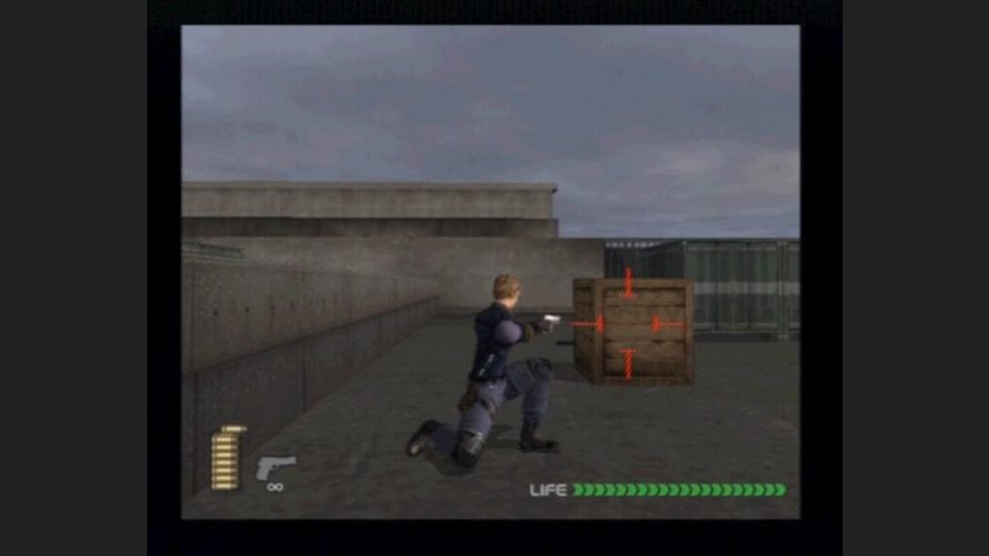 Objects that are destroyable will be marked with red cursor.