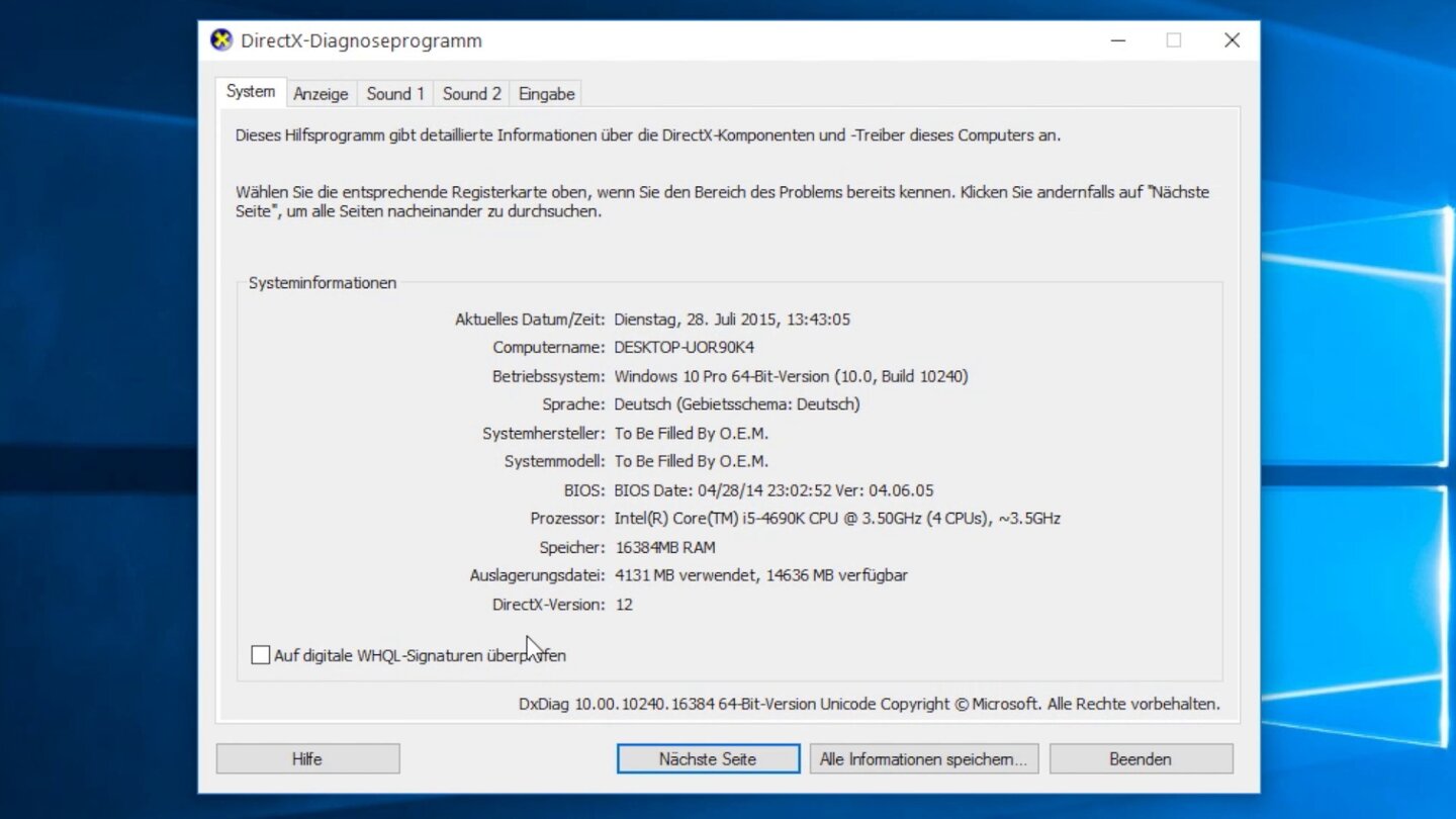 Windows 10 - DirectX 12