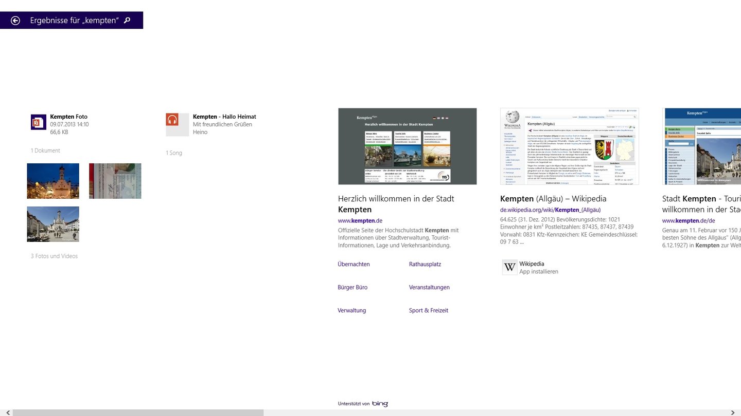 Windows 81 Bing Suche