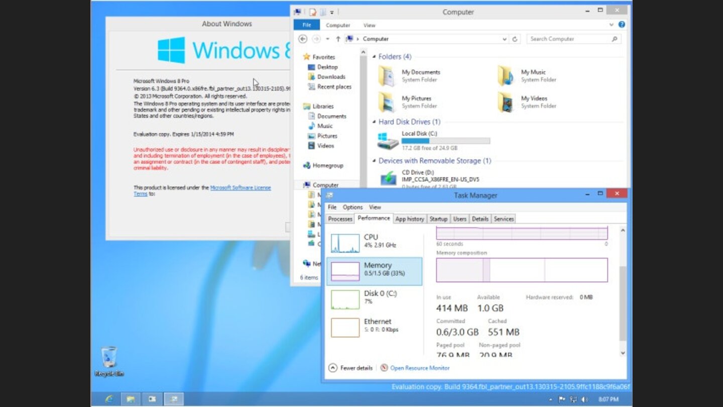 Windows Blue Build 9364 Leak