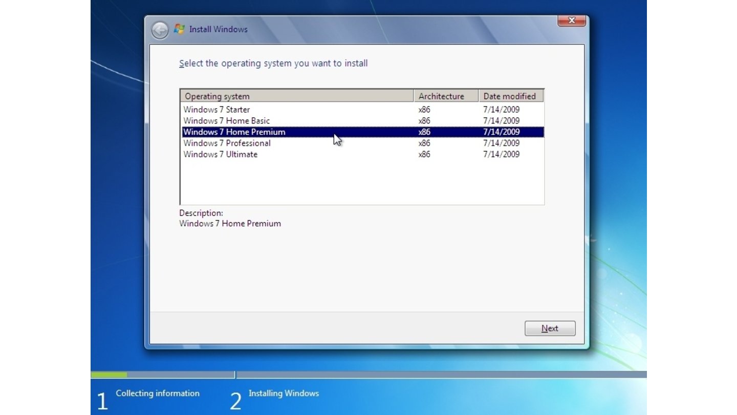 Auswahl Ihrer Windows-7-Lizenz