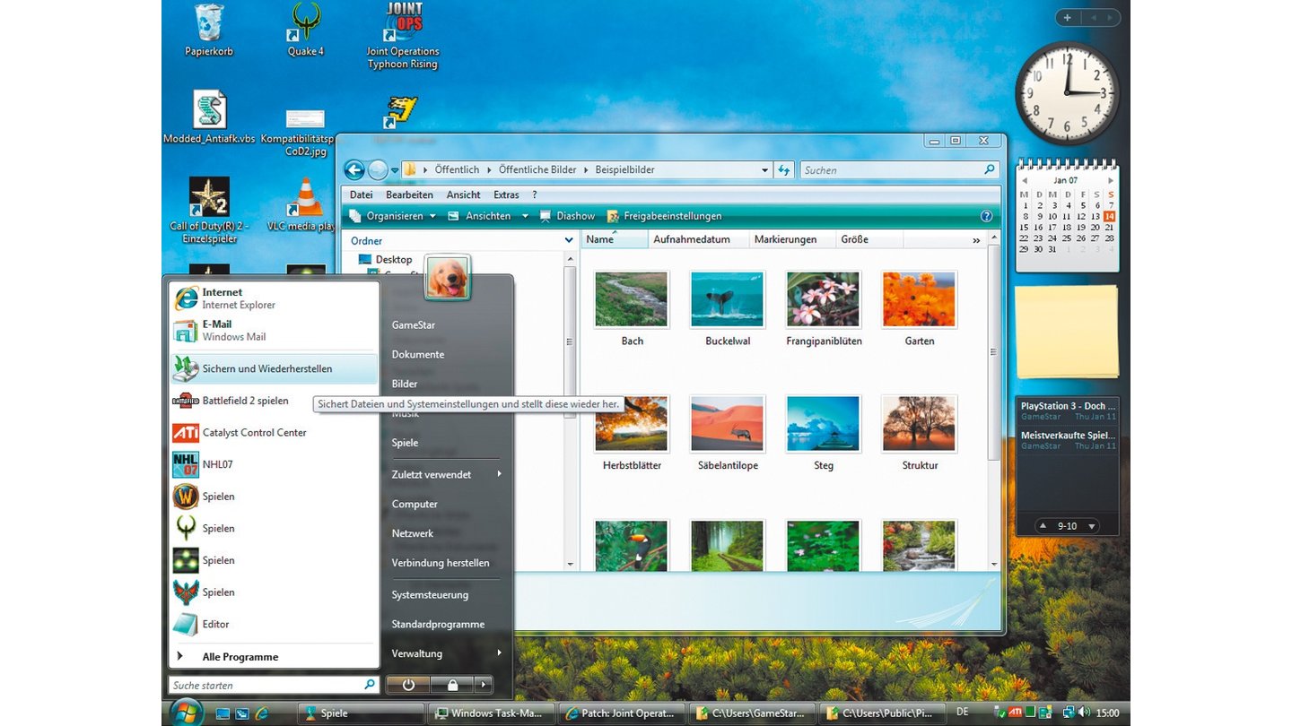 Windows Vista (2006)Neben einer neuen Oberfläche stand auch die Sicherheit im Fokus der Entwickler. Anfangs machte das System aber hauptsächlich Probleme – vor allem bei Spielern, weshalb es sich bis heute nicht durchsetzen konnte.