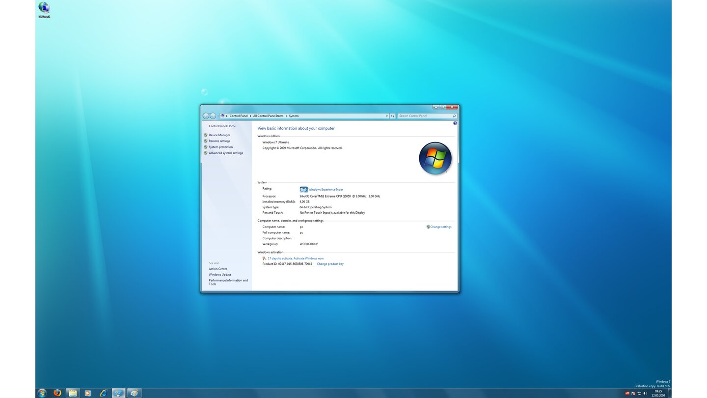 Windows 7-Thema: Aero