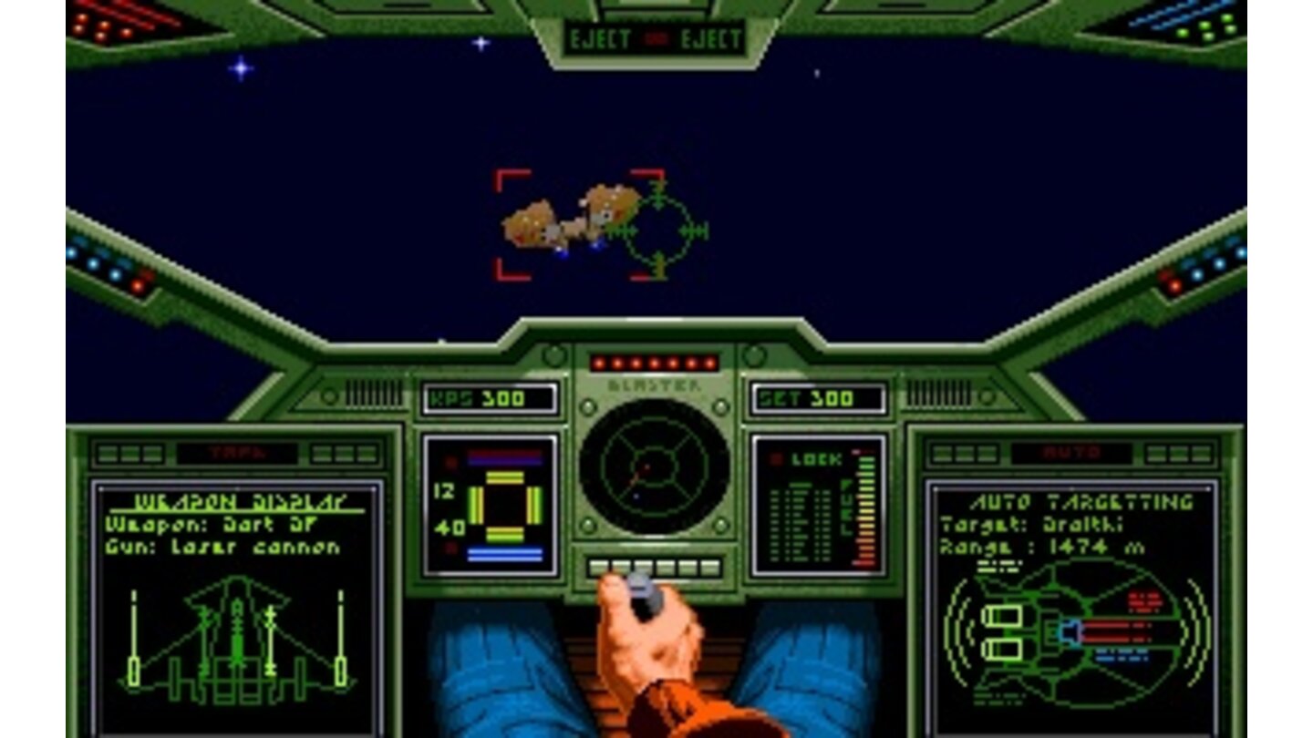 1990Wing CommanderVertrieb: Origin SystemsGenre: ActionRelease: 09/1990Spieleserie: Wing Commander»Dogfights und Löwenmäulchen«