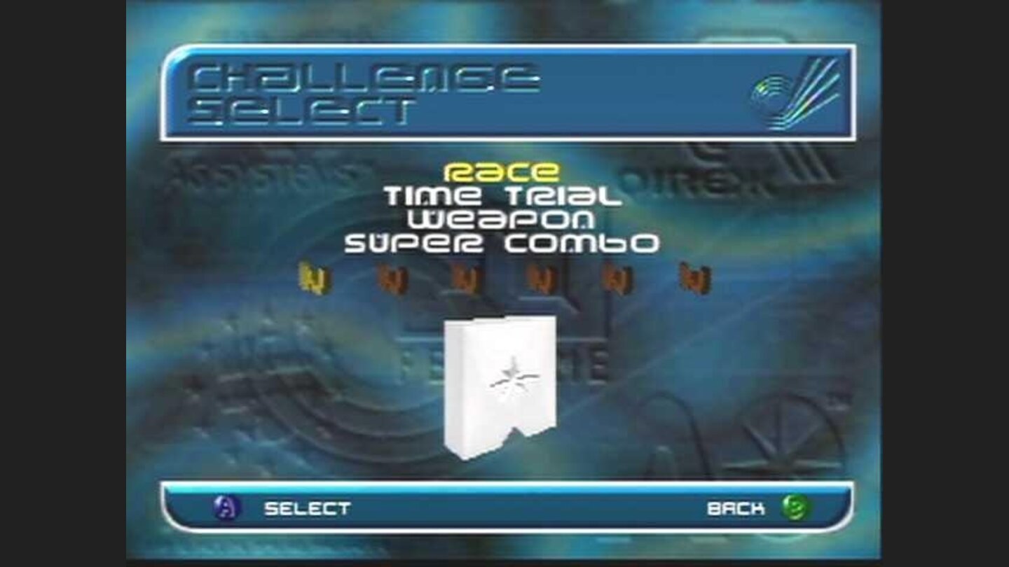 Challenge select screen