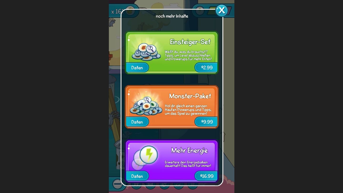 ...oder in ziemlich teuren Paketen im Ingame-Store gegen echtes Geld kaufen.