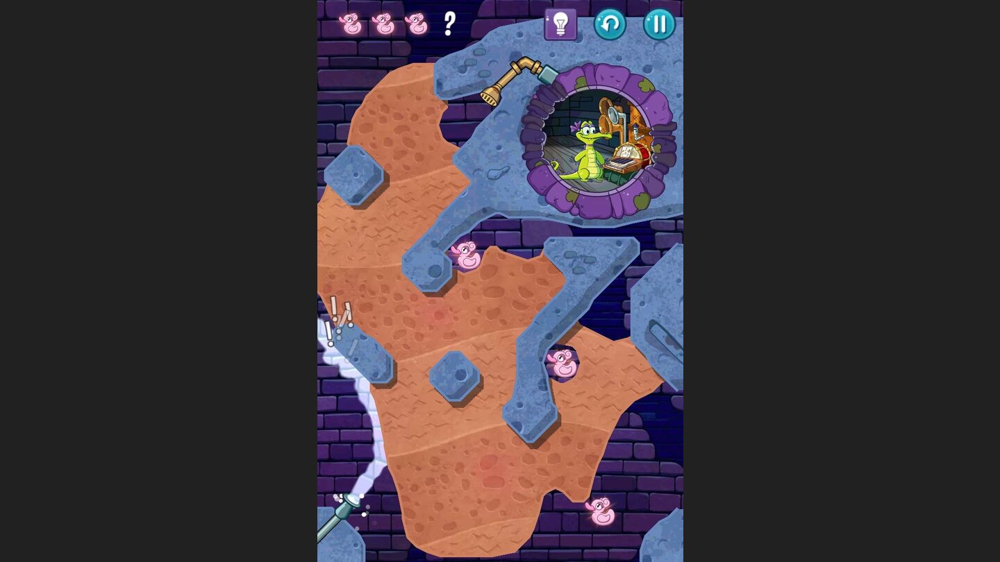 Wo ist mein Wasser? 2Abgesehen von Wasser leiten wir im Spiel auch Dampf...