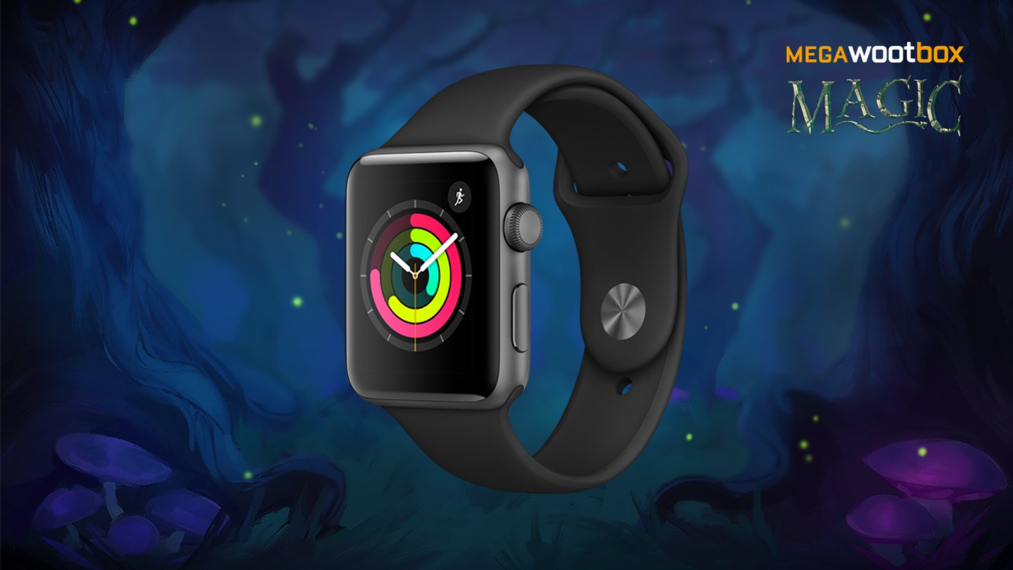 Apple Watch im Wert von 269 Euro. Die Apple Watch zeigt nicht nur die Zeit an. Tracke alle deine Aktivitäten und miss deinen Kalorienverbrauch oder verwende sie als Navigationssystem. Mit integrierten Wi-Fi und Bluetooth hast du jederzeit auf alle wichtigen Informationen Zugriff. Eine Apple Watch ist mehr als nur eine Uhr!