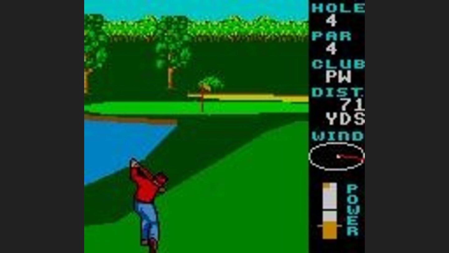 On the green!