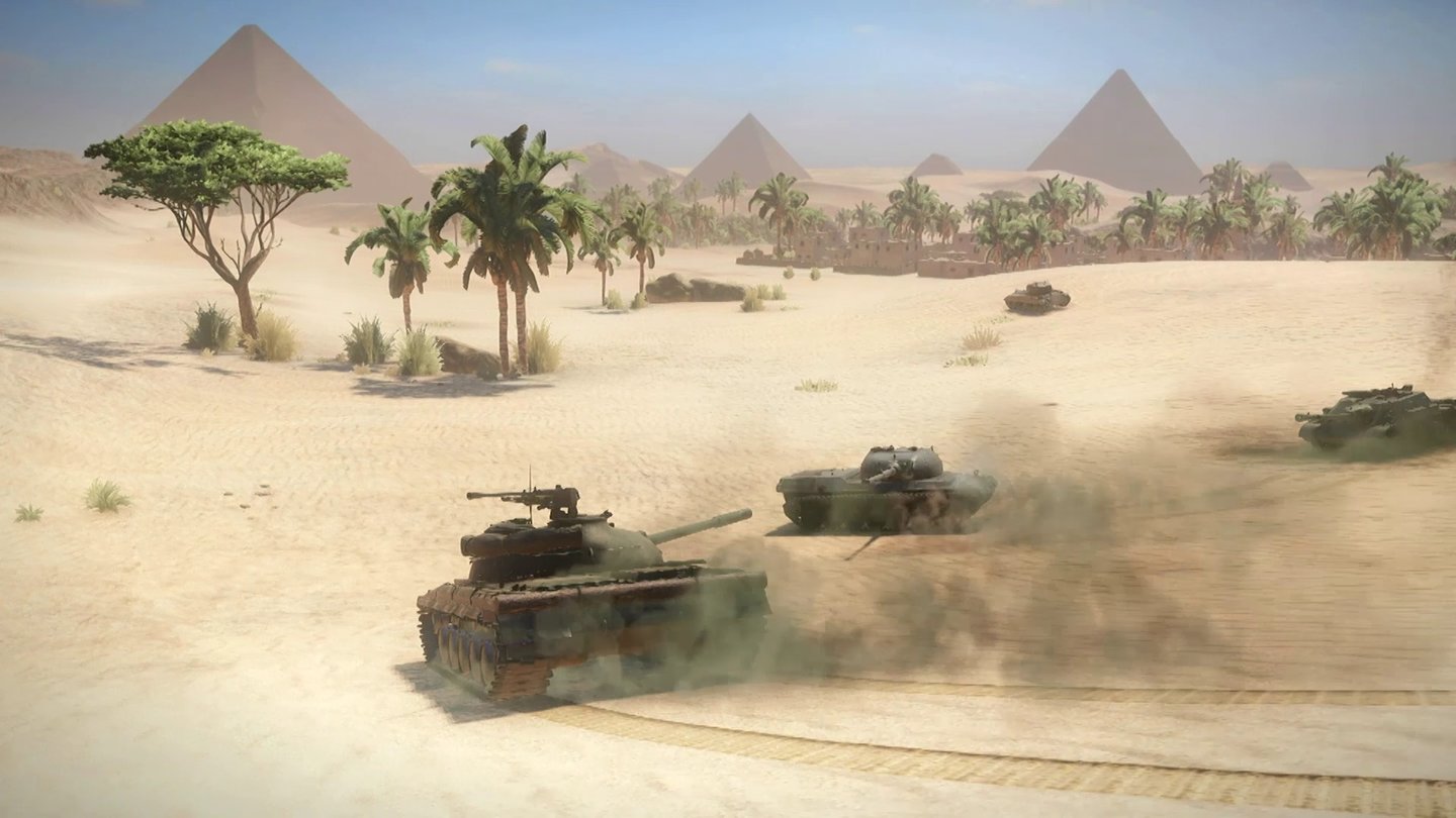 World of Tanks: Xbox One EditionDie Xbox-One-Version hat eine verbesserte Weitsicht, außerdem wiegen sich Büsche und Sträucher und Wind.