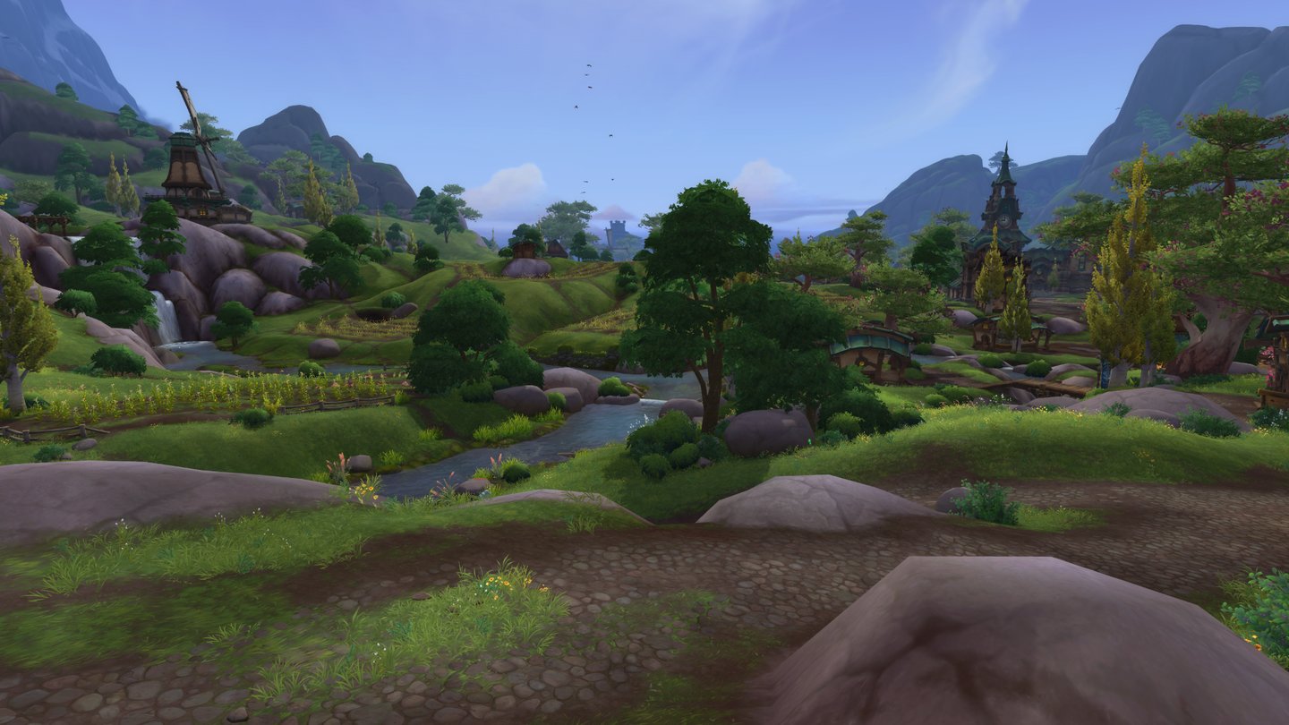 World of Warcraft: Battle for AzerothGrüne Wiesen, fließende Bäche - Das Sturmsangtal ist die friedliche Kornkammer von Kul Tiras.