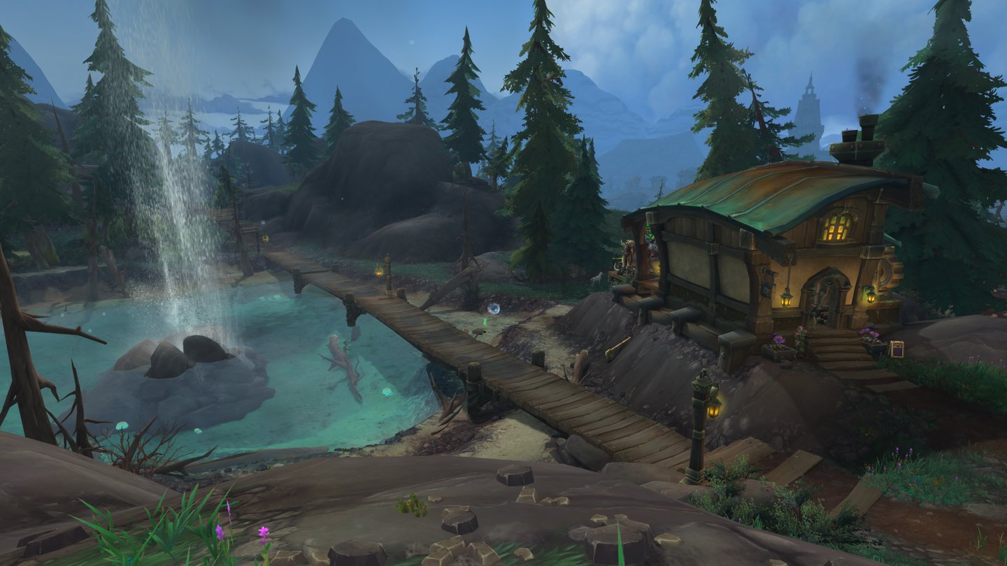 World of Warcraft: Battle for AzerothDas Gebiet Tiragardesund erinnert an nordische Gebiete, ohne dabei wie der Kontinent Nordend in das Wikinger-Klischee abzudriften.