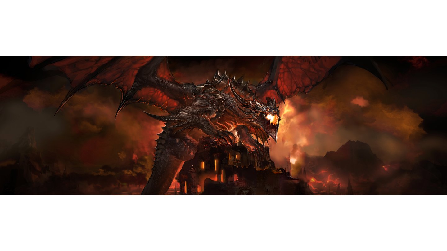 » Dualscreen-Wallpaper zu World of Warcraft: Cataclysm herunterladen