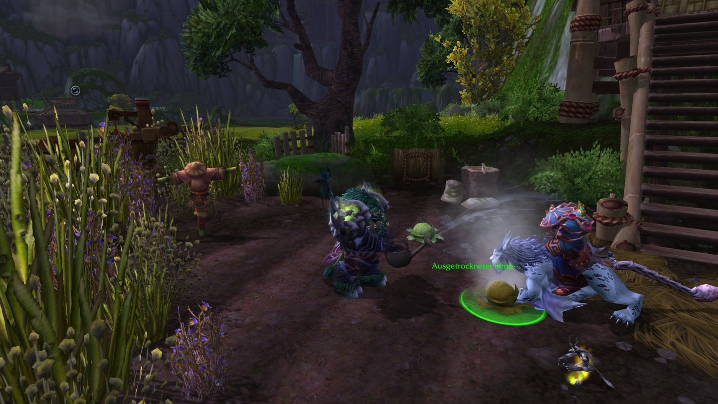 World of WarCraft: Mists of Pandaria… das Bewirtschaften des eigenen Ackers trösten über den üblichen Quest-Alltag gut hinweg.