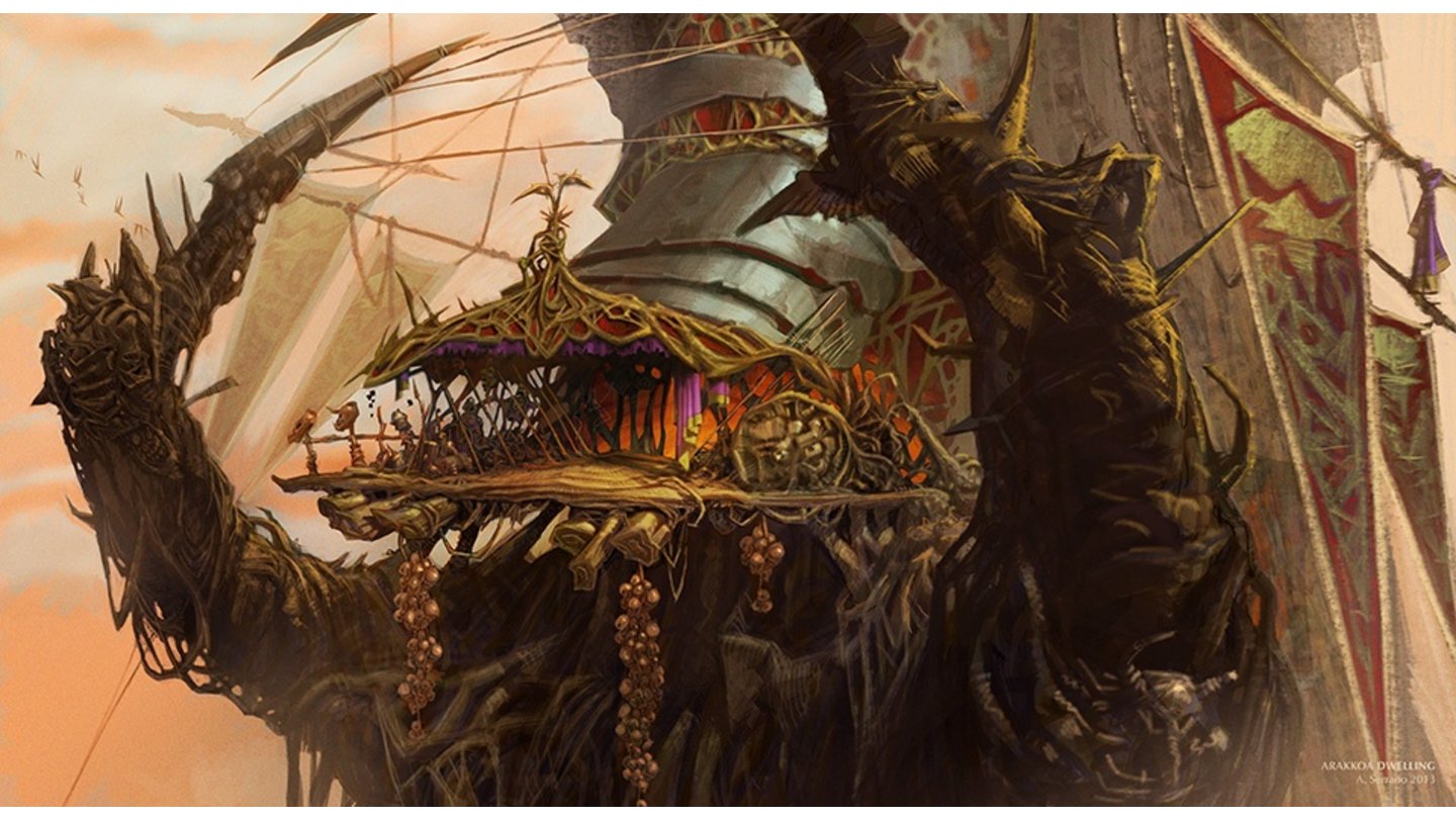 World of Warcraft: Warlords of Draenor - ZonenDie Spitzen von Arak sind die Heimat der vogelartigen Arakkoa, die auch zu Zeiten von Burning Crusade eine feindliche Rolle übernahmen.