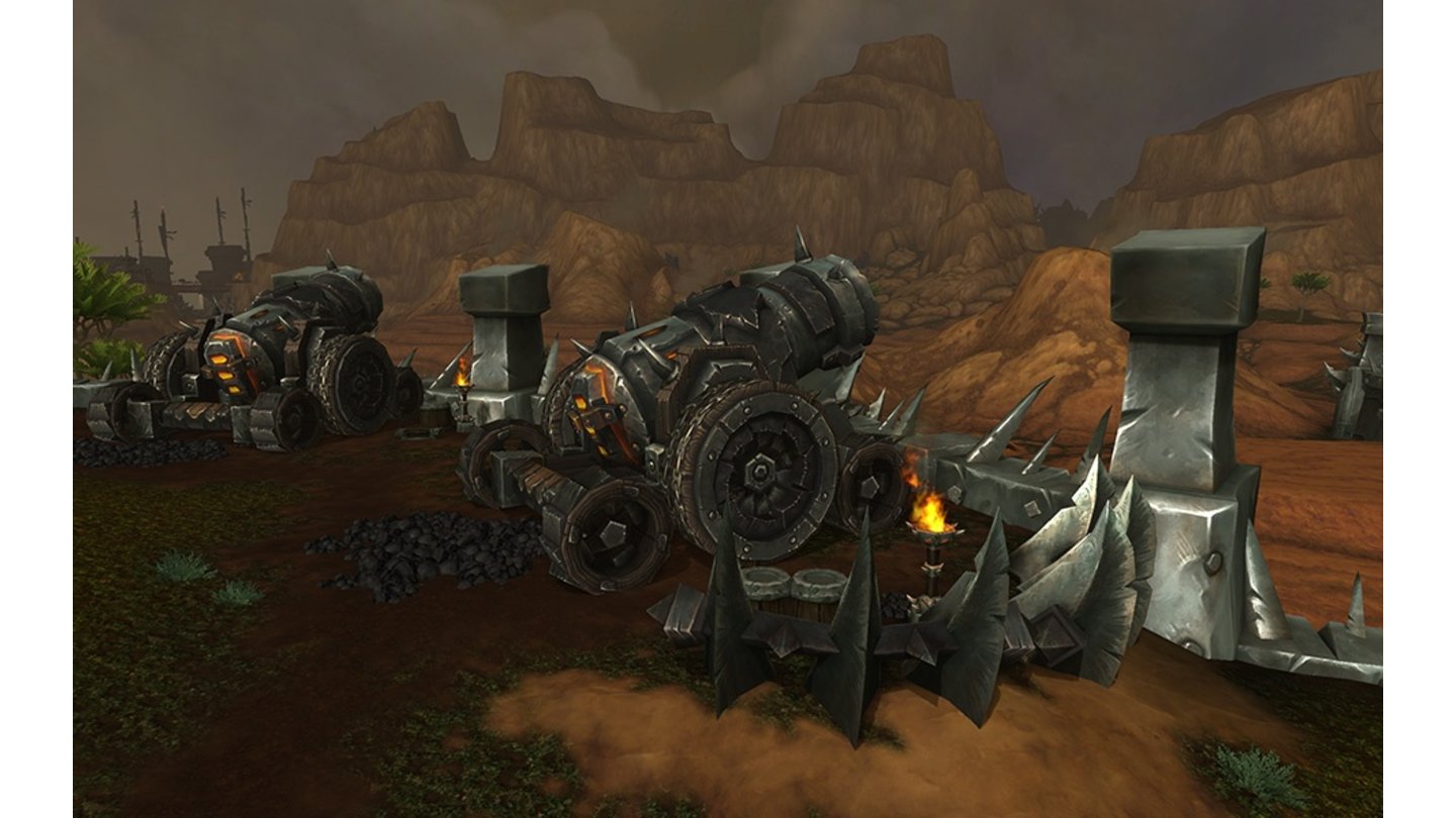 World of Warcraft: Warlords of DraenorDie Eiserne Horde verfügt über Technologie, die Garrosh Höllschrei aus der Zukunft mitgebracht hat.