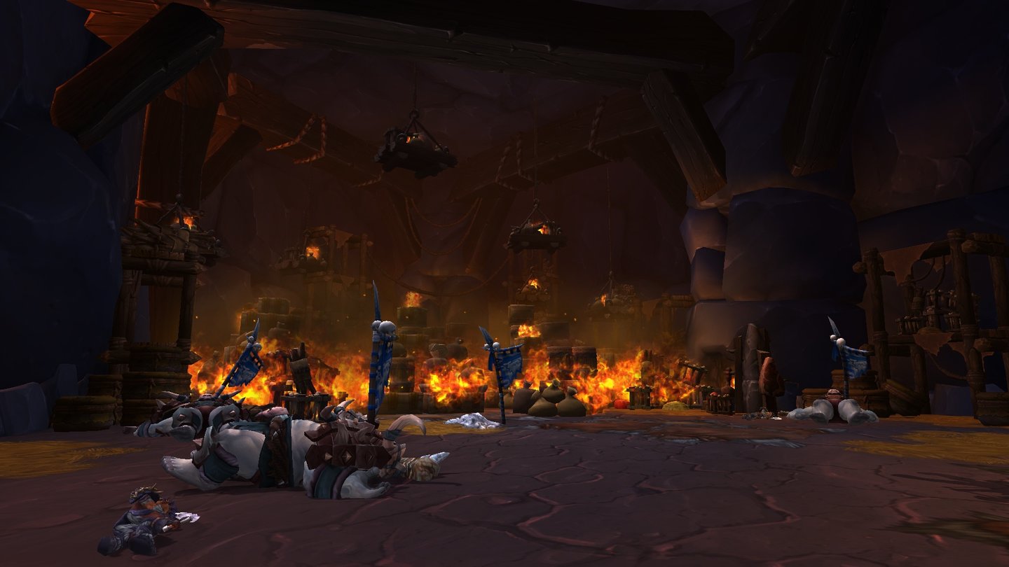 World of Warcraft: Warlords of Draenor … deren Festung sie gnadenlos niederrennen.