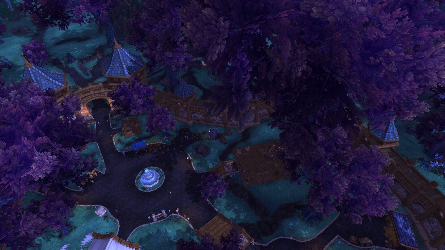 World of Warcraft: Warlords of Draenor… wo sie ein idyllischer Laubwald umgibt.