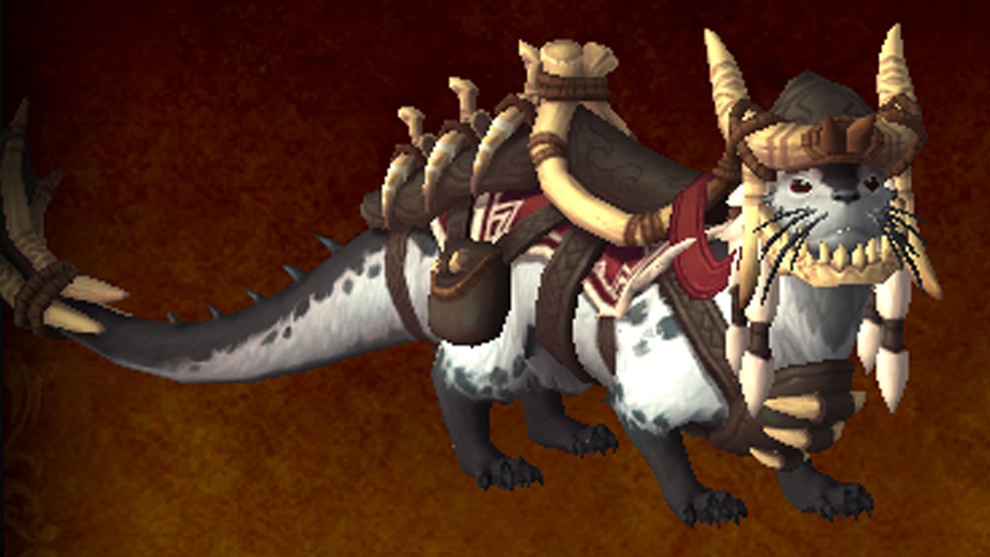 WoW Dragonflight Mount: White Armored River Otter