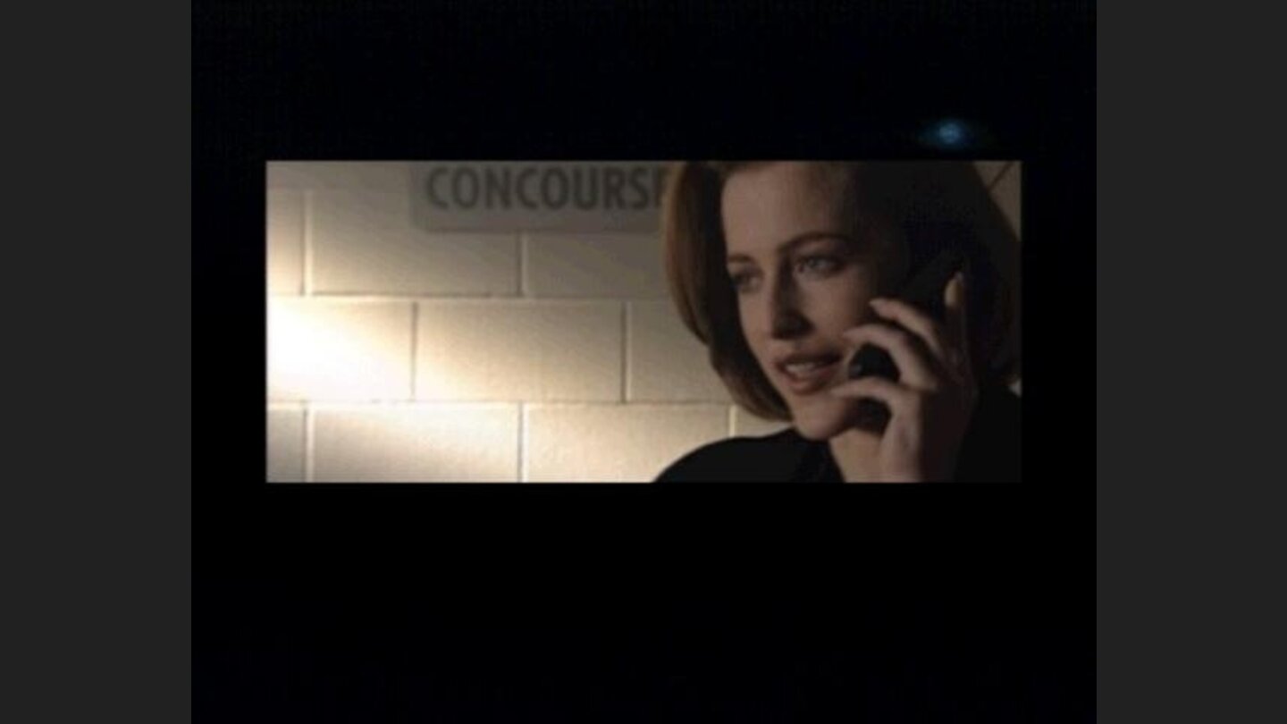 And while Moulder is on front lines of solving a case, Scully is talking to him at safe distance.