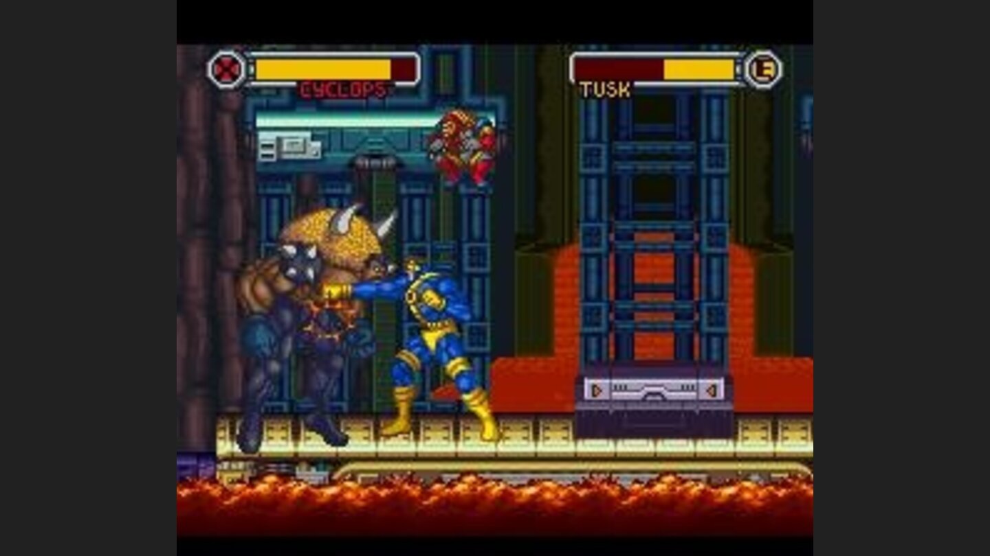 Cyclops fighting Tusk