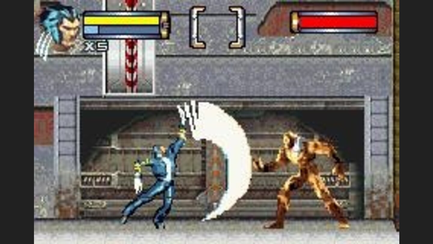 Sabretooth cant escape from Logans sharp claws!