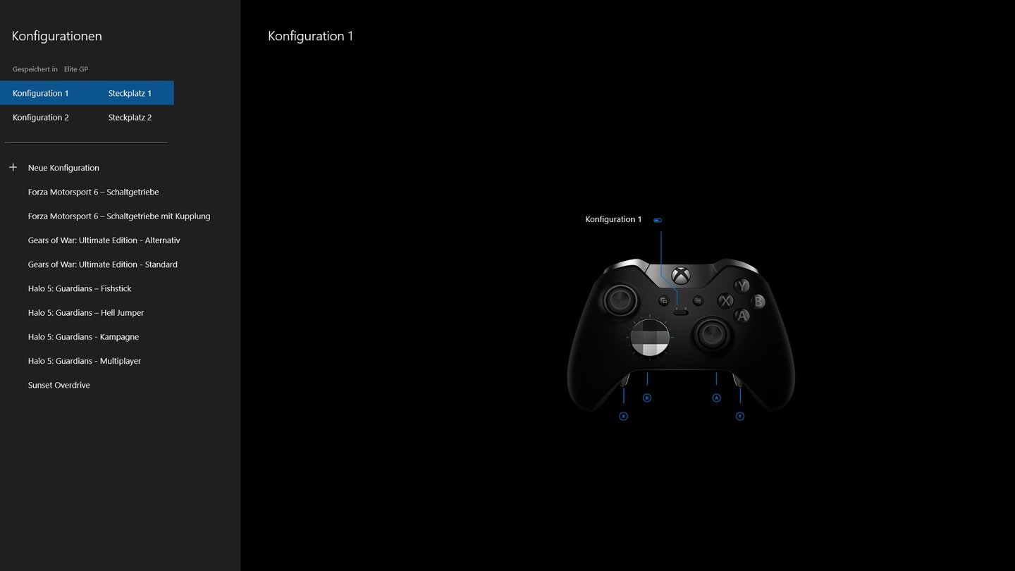 Xbox Elite Controller Menue 01