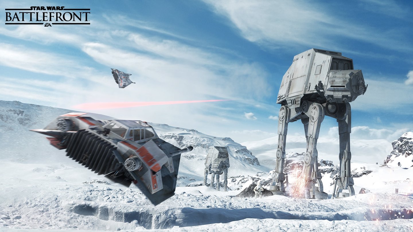 Star Wars: Battlefront
Endlich die Schlacht auf dem Eisplaneten Hoth nachspielen! Im Walker-Assault-Modus von Star Wars: Battlefront verteidigt ihr als Rebell die eigene Basis vor den anrückenden Truppen des Imperiums.