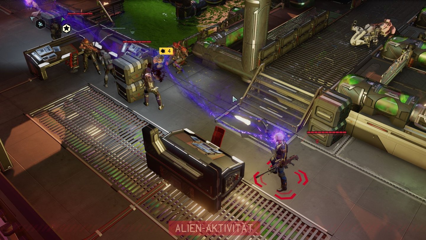 XCOM 2Unter Sektoiden-Gedankenkontrolle schießt unser Scharfschütze seine Kameradin nieder.