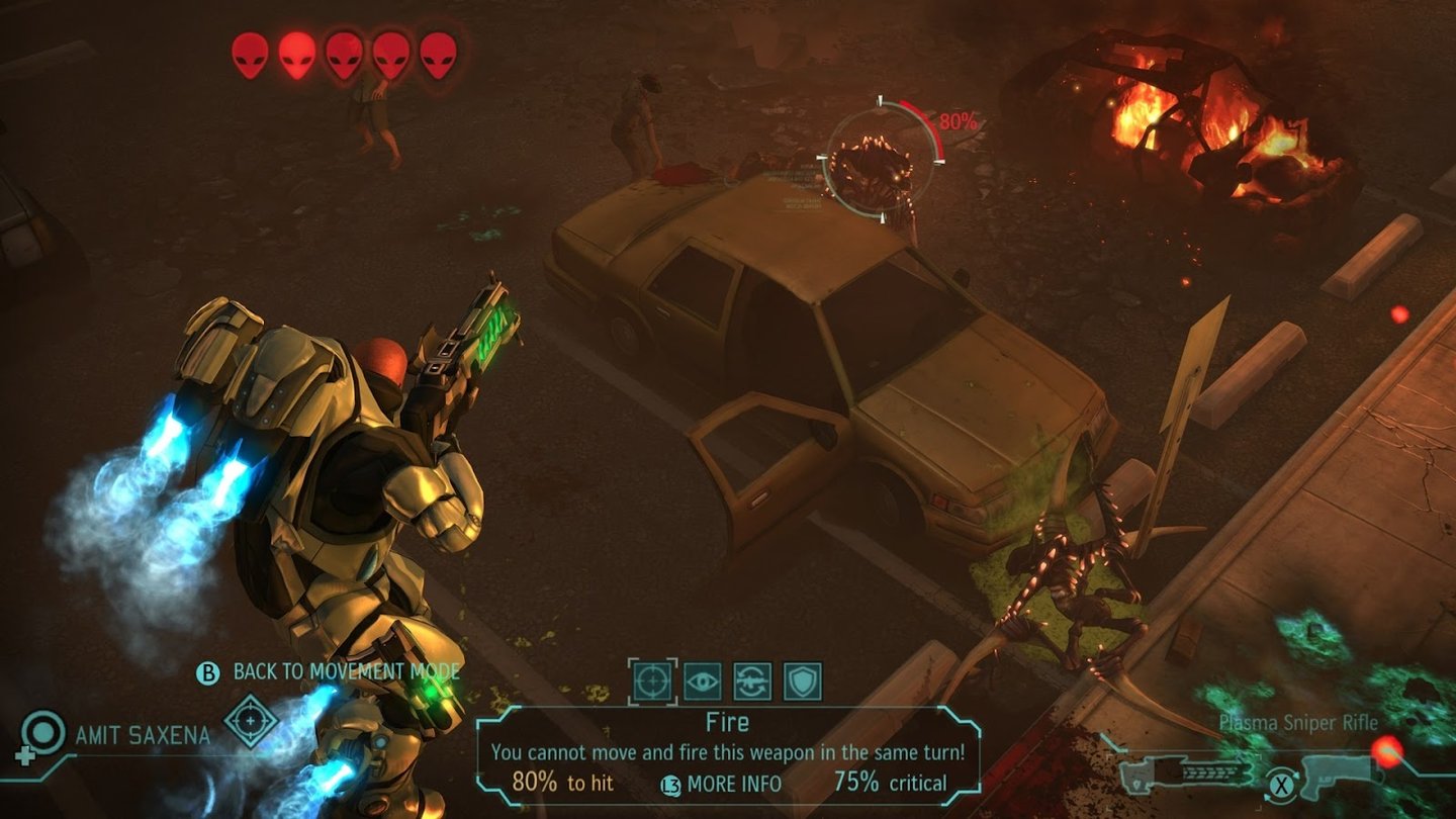 XCOM: Enemy UnknownDie Qual der Wahl - Mit schweren Waffen wie dieser Strahlenkanone ist es nicht in einem Zug zu schießen und Deckung zu suchen.