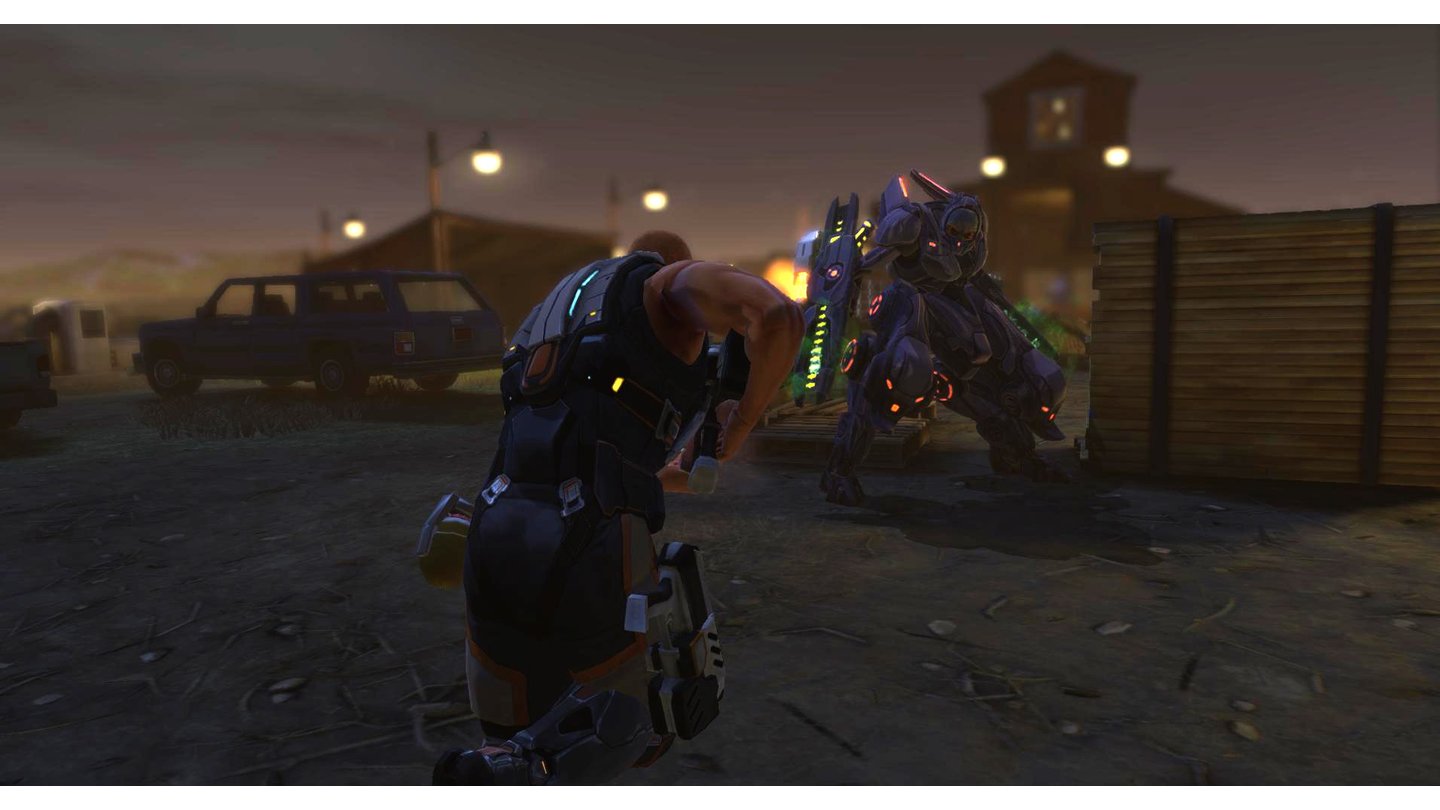 XCOM: Enemy WithinBei den ärmellosen Muskelshirt-Rüstungen wird vermutet, dass sie von den genmanipulierten G-Mod-Soldaten getragen werden.