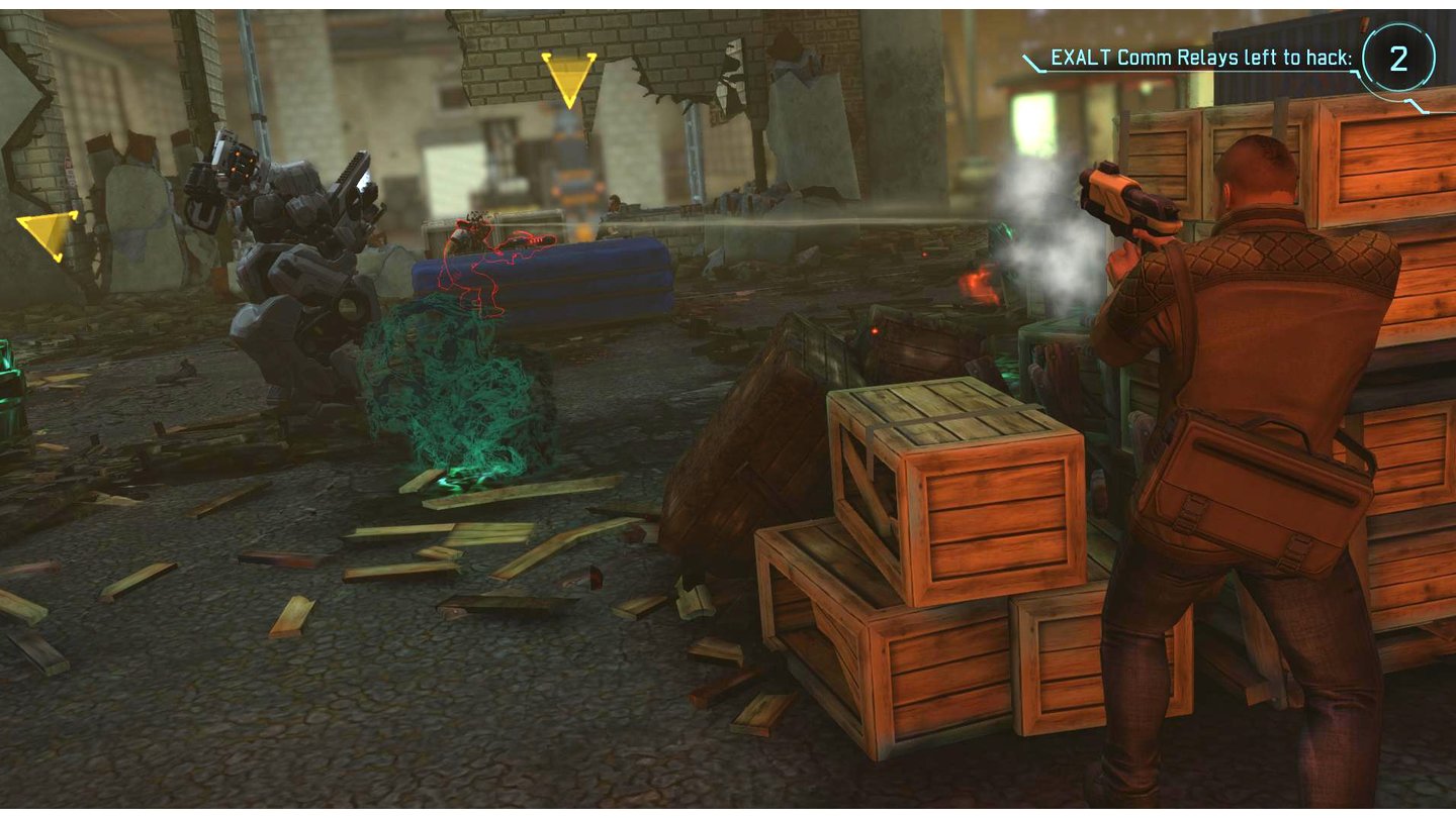 XCOM: Enemy WithinDer »Operative«, ein XCOM-Agent in geheimer Mission, kann sich nur mit einer Pistole ausrüsten lassen - eine Laser- oder eine Plasmapistole sollten daher so schnell wie möglich erforscht werden.