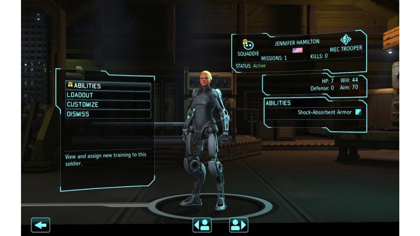 XCOM: Enemy WithinDie neuen MEC-Soldaten scheinen allerdings permanent auf die normale Benutzung ihrer Gliedmaßen zu verzichten.