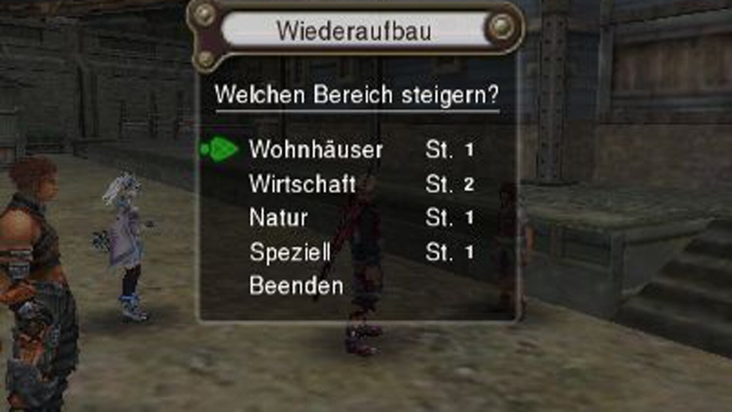 Shulk ist nicht nur unterwegs, seine Freundin zu rächen, er baut unterwegs auch noch die von den Mechon zerstörten Städte wieder auf.