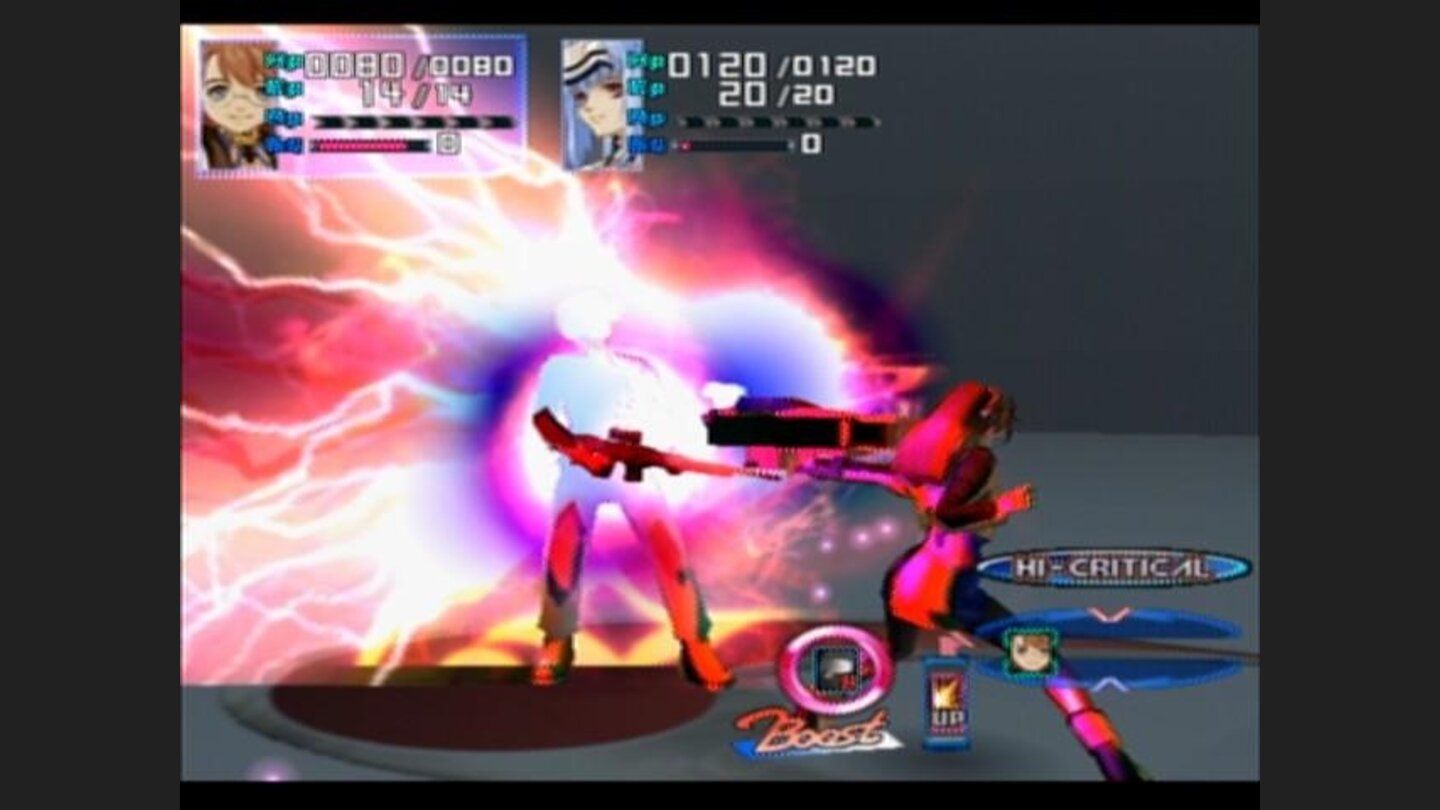 Shion using final tech attack combo strike