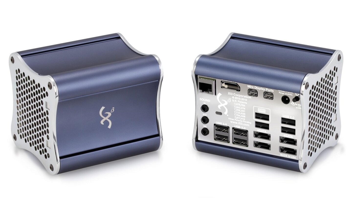 Die Steambox soll auch als Server arbeiten können, der bis zu acht Displays ansteuert. Der X7A- beziehungsweise Piston-Mini-PC wäre mit seinen zahlreichen Monitoranschlüssen darauf schon vorbereitet.