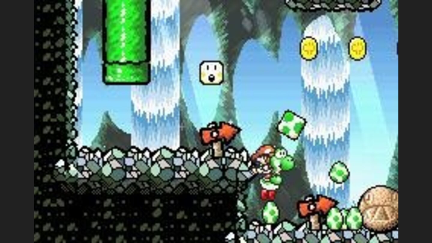 Green spotted blocks hold an infinite number of green eggs.