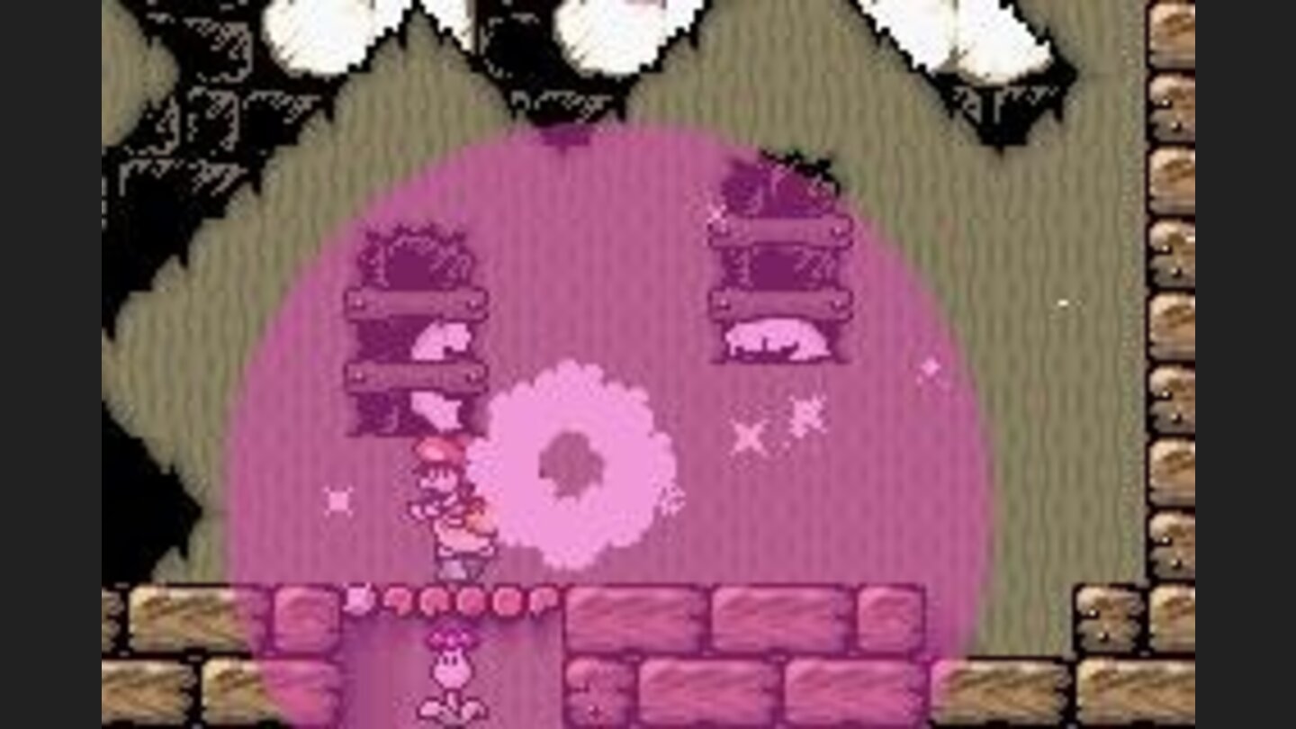 Bosses always explode in colored smoke.
