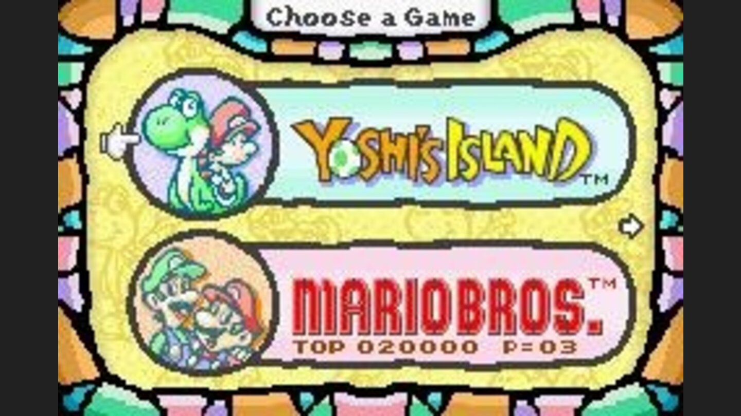 The Game Select Menu
