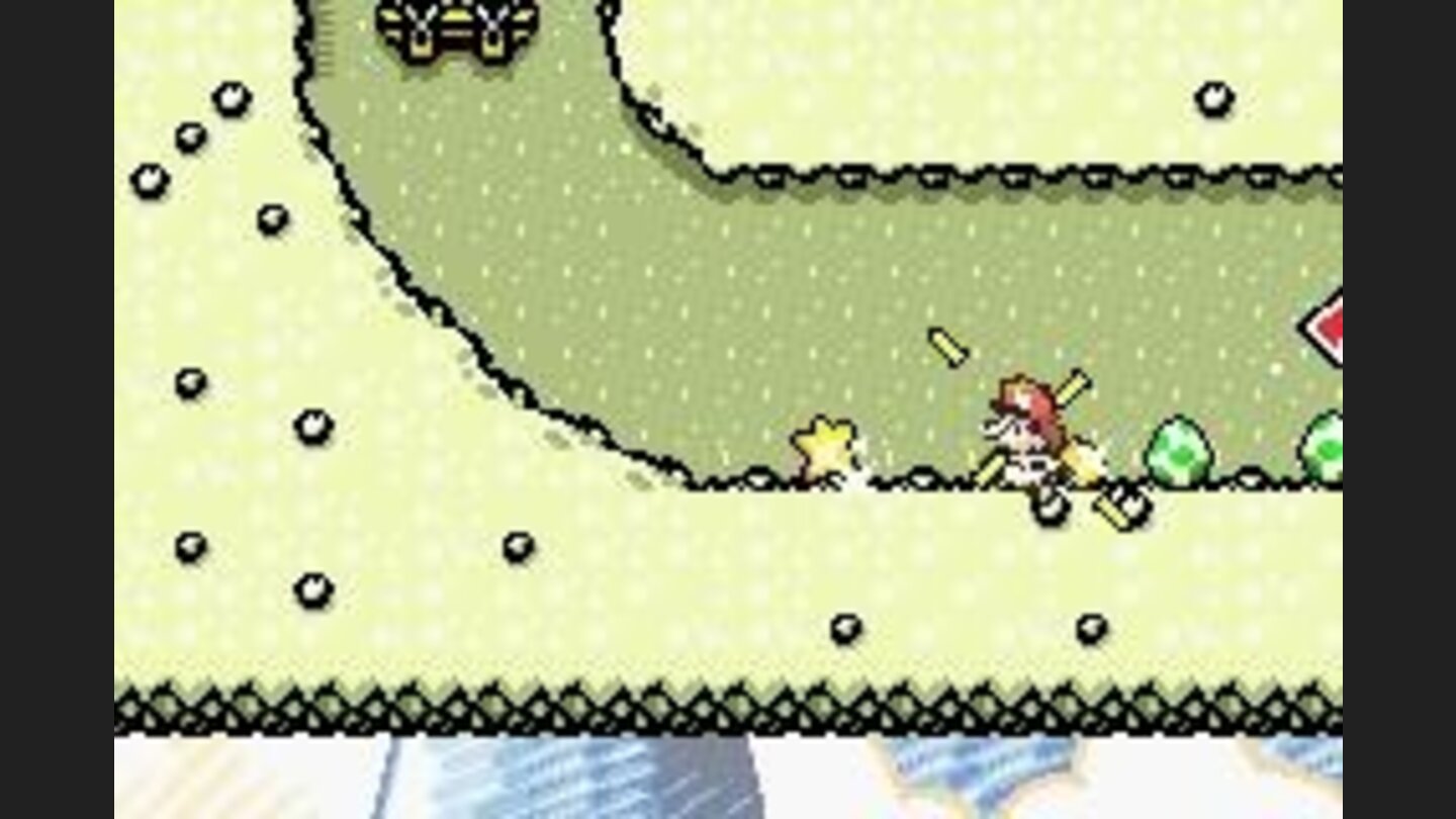 Stars make Baby Mario super and allow him and Yoshi to go places that Yoshi cannot reach.