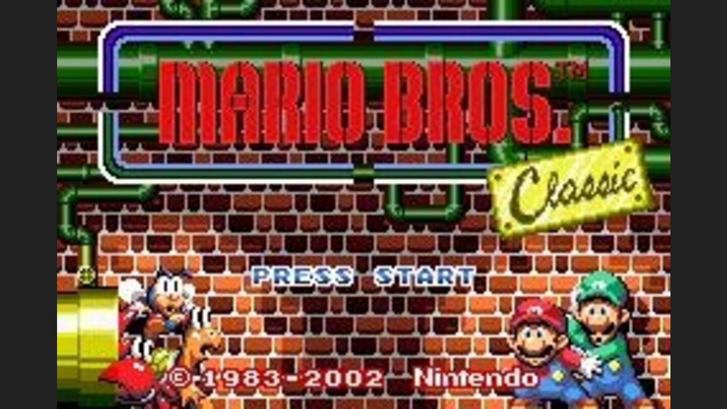 Title Screen: Mario Bros. Classic
