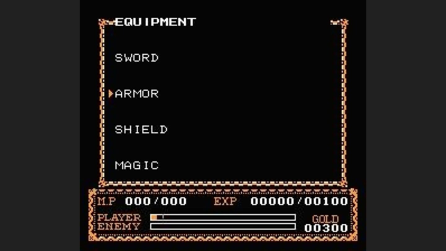 Equipment screen