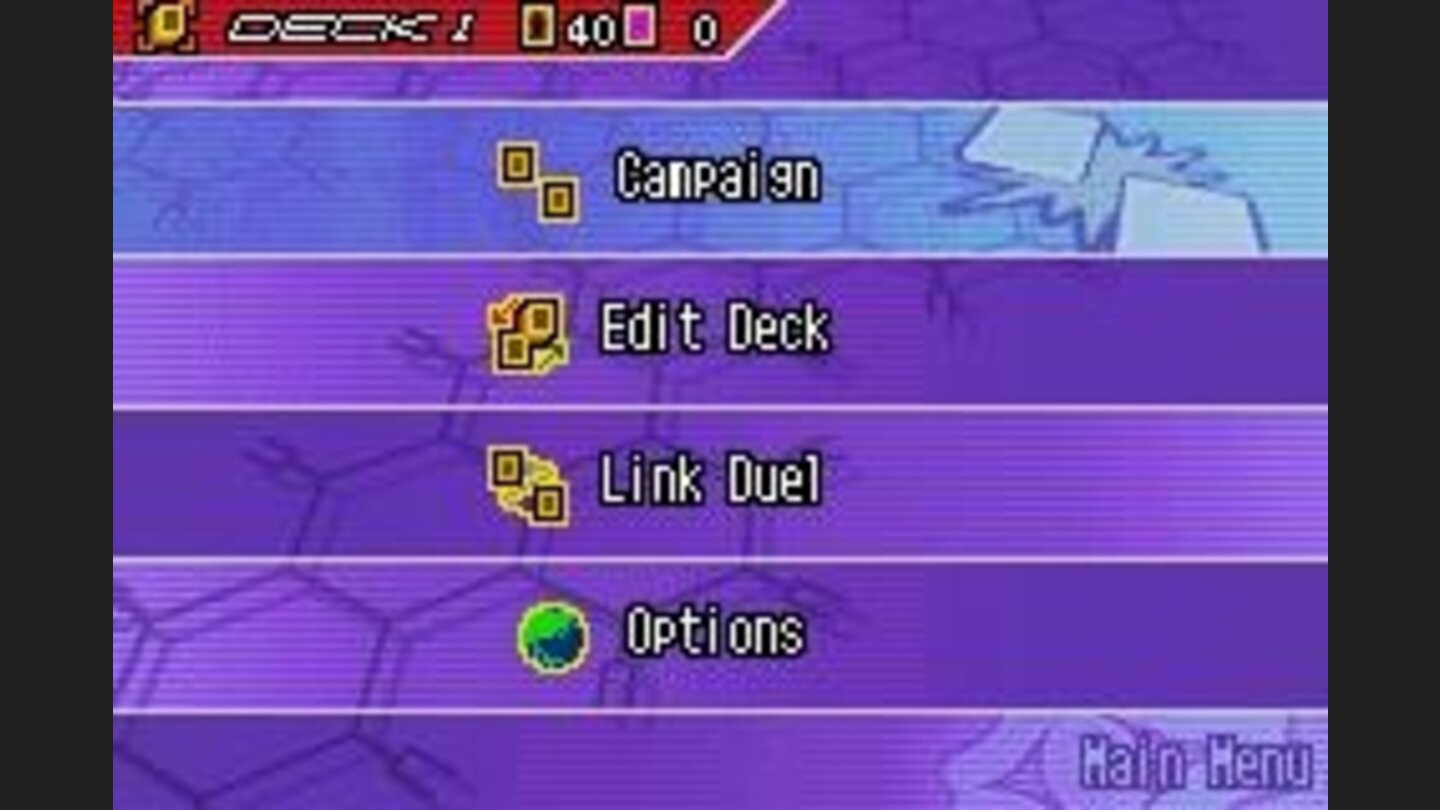 Edit your deck, or battle... or link with a friend to battle and trade cards